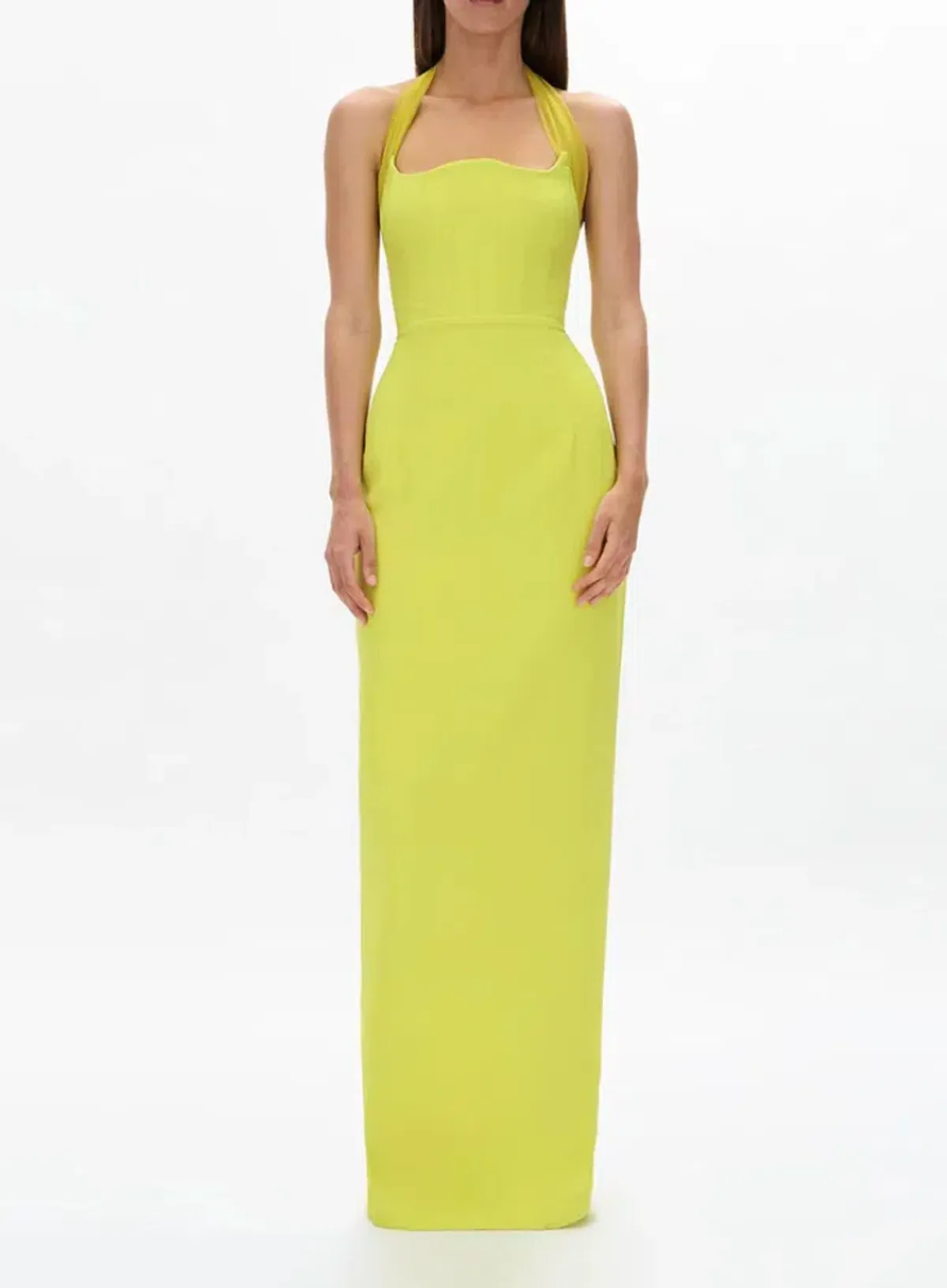 RACHEL GILBERT Maria Gown - Yellow Citrus AU 12 - Image 1