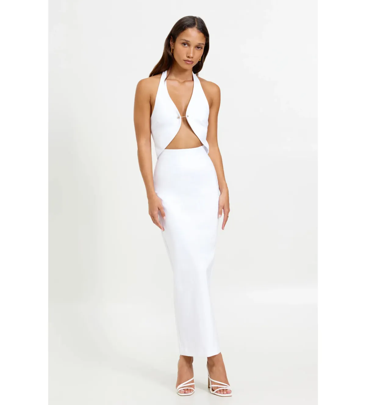 Lexi Pirro Midi Dress in White Size AU  8 - Image 1
