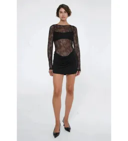 Benni Yana Mini Dress in Black Size AU 8 for rent on The Volte - image 1