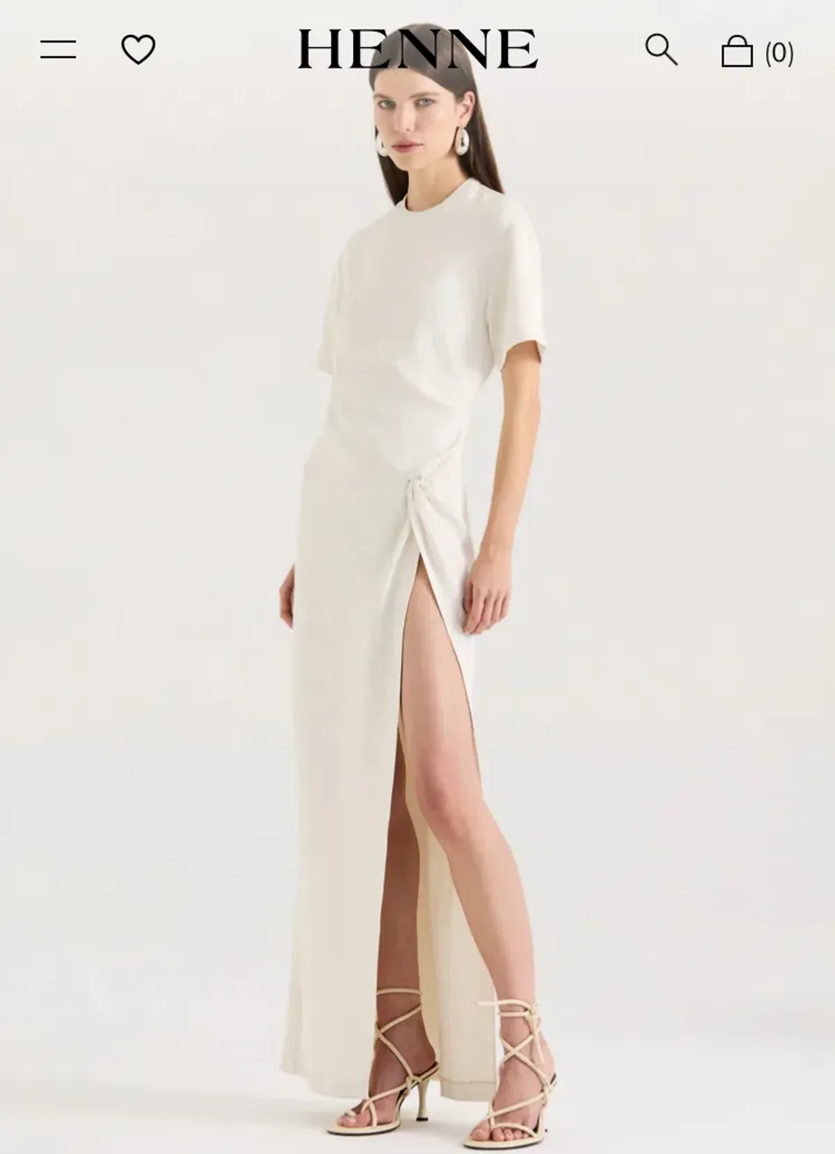 HENNE Avila Dress - Cream Size 14 - Image 3