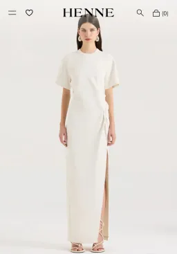 HENNE Avila Dress - Cream Size 14 for rent on The Volte - image 5