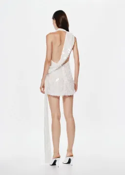 MISHA THE SAPPHIRE SEQUIN MINI DRESS. SIZE S / AU 8 for rent on The Volte - image 3