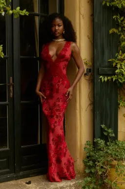 BYDEE JULIETTE MAXI DRESS IN ROSÉ. SIZE S / AU 8-10 for rent on The Volte - image 2