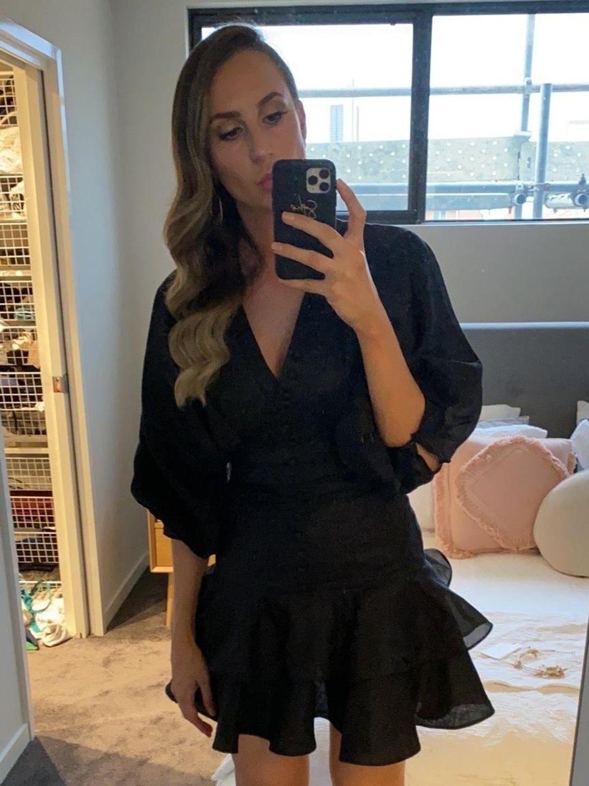 Joslin Presley Mini Dress Black Size 8 - Image 2