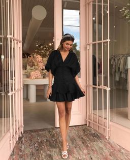 Joslin Presley Mini Dress Black Size 8 for rent on The Volte - image 1