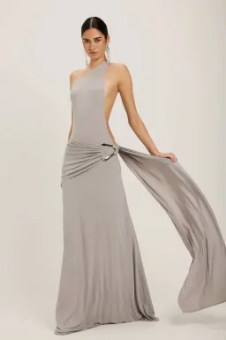 Ance Gria Gaia Gown Silver Grey Size XS/AU 6 for rent on The Volte - image 3