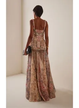Zimmermann Rebellion Corded Maxi Dressin Spliced Floral Size 1 / AU 10  for rent on The Volte - image 3