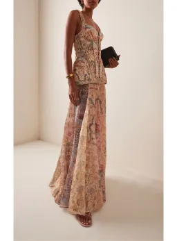 Zimmermann Rebellion Corded Maxi Dressin Spliced Floral Size 1 / AU 10  for rent on The Volte - image 1