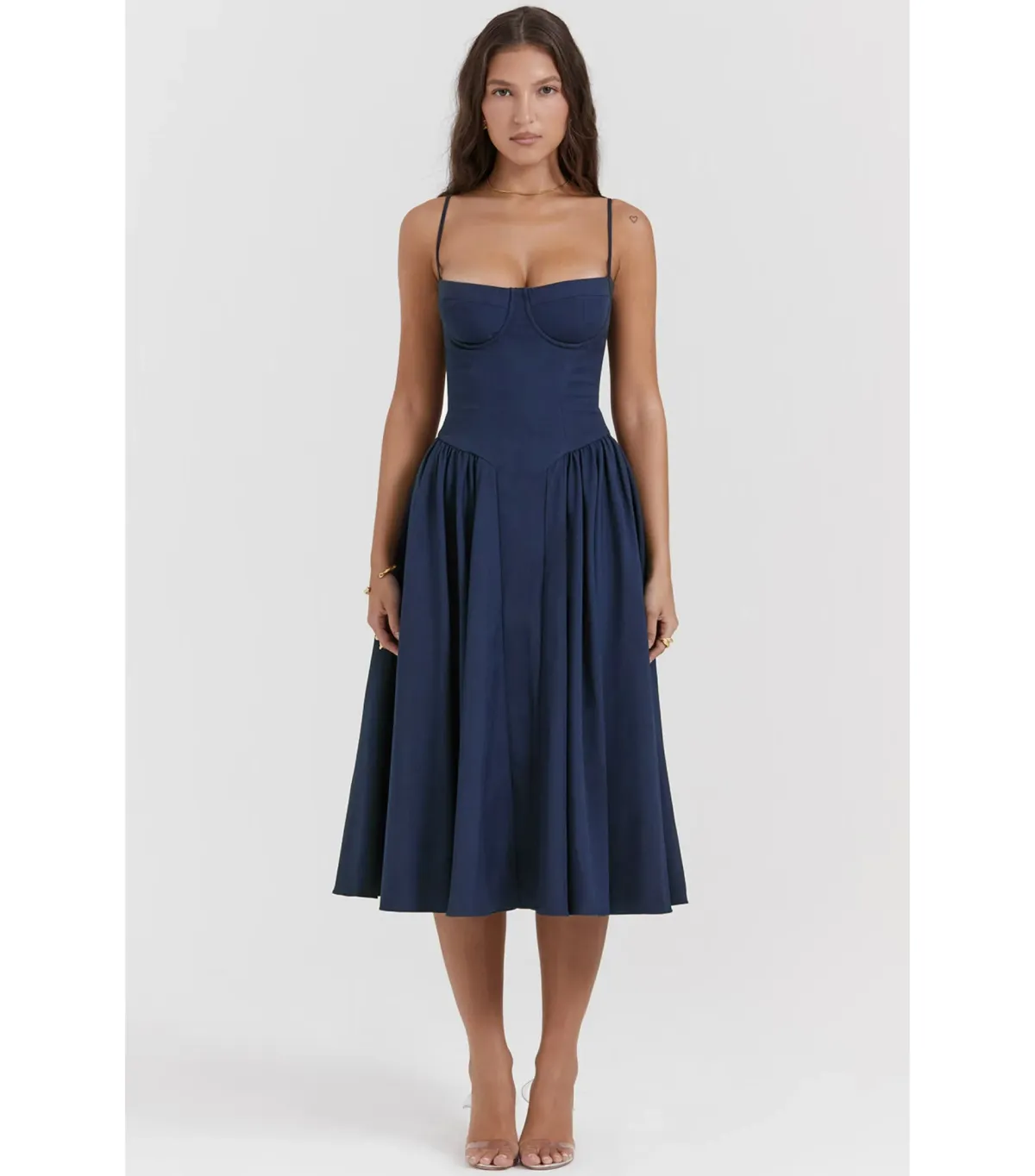 House of CB Samaria Corset Sundress French Navy Size L / AU 12  - Image 1