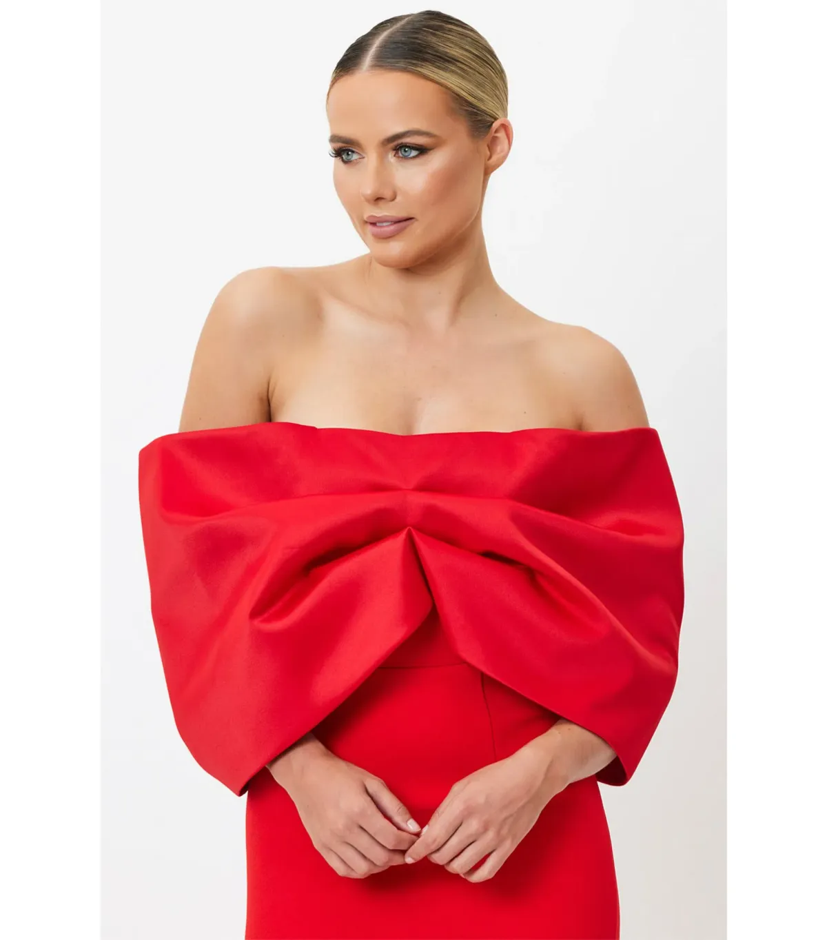 Bianca & Bridgett Natalia Midi Dress Red Size AU 10 - Image 4