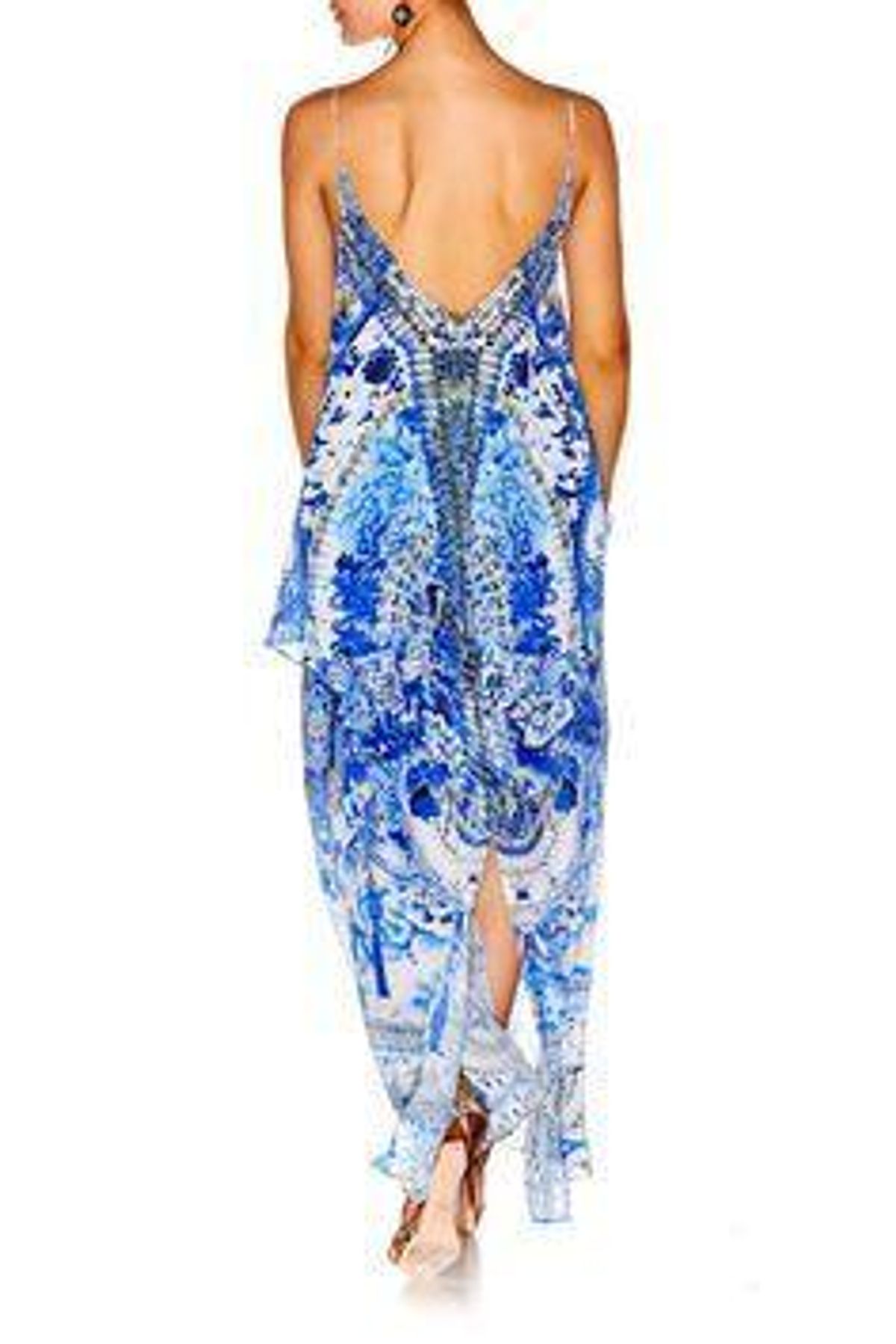 Camilla Silk Dress Print Size 8 - Image 3
