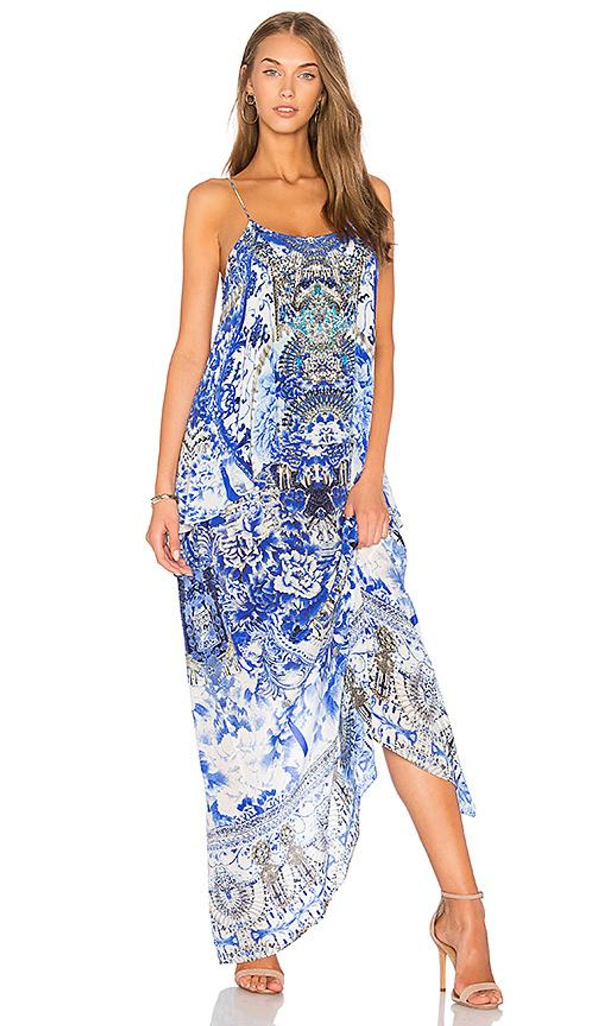 Camilla Silk Dress Print Size 8 - Image 1