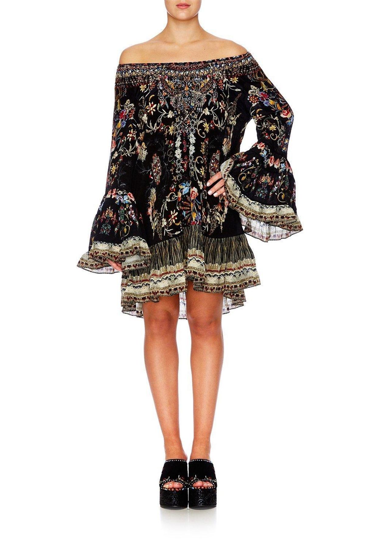 CAMILLA Dancing In The Dark A-Line Frill Dress size 8 - Image 1