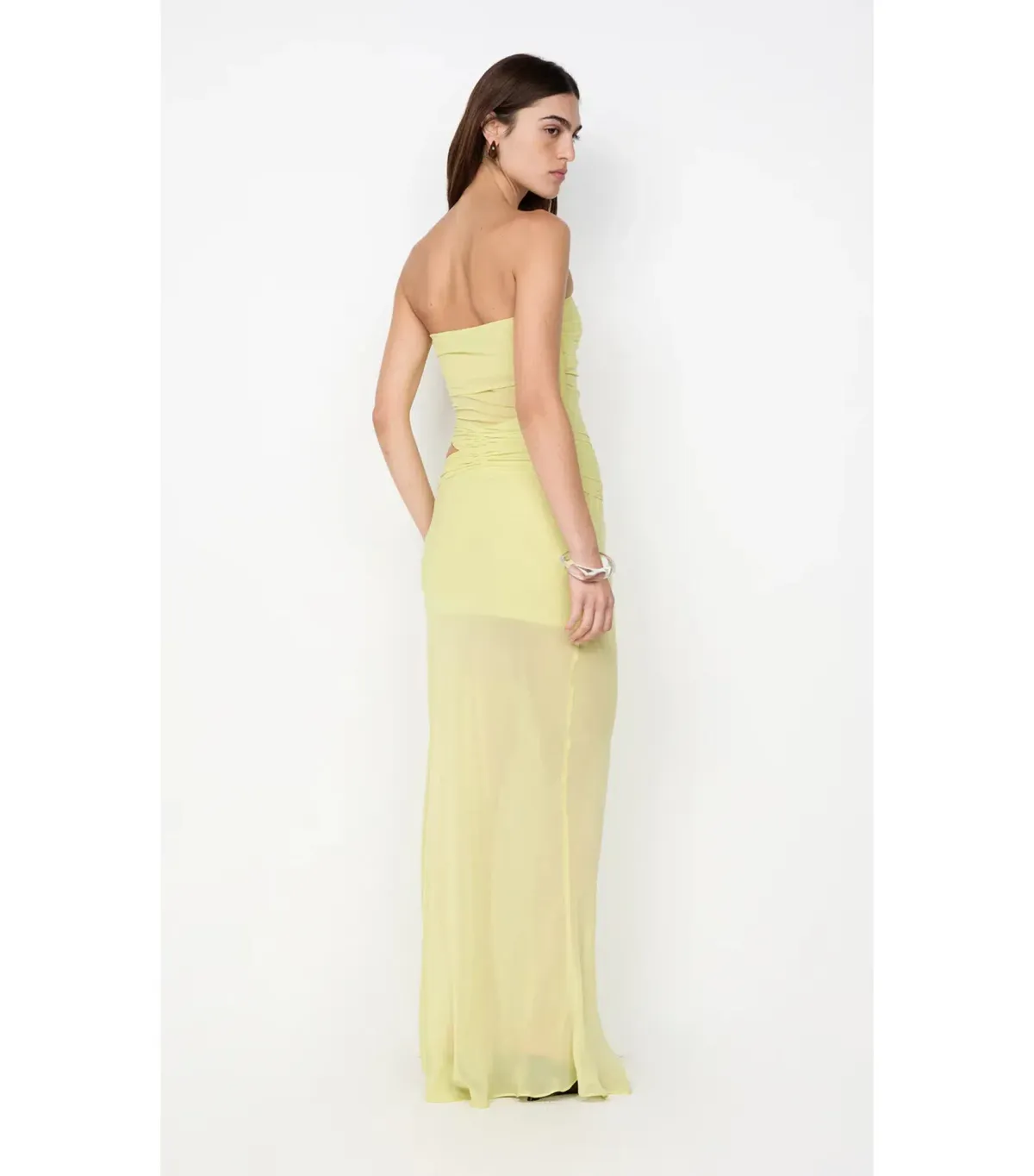 Bec & Bridge Jehnaya Strapless Maxi Dress Citrus Size AU 10 - Image 2