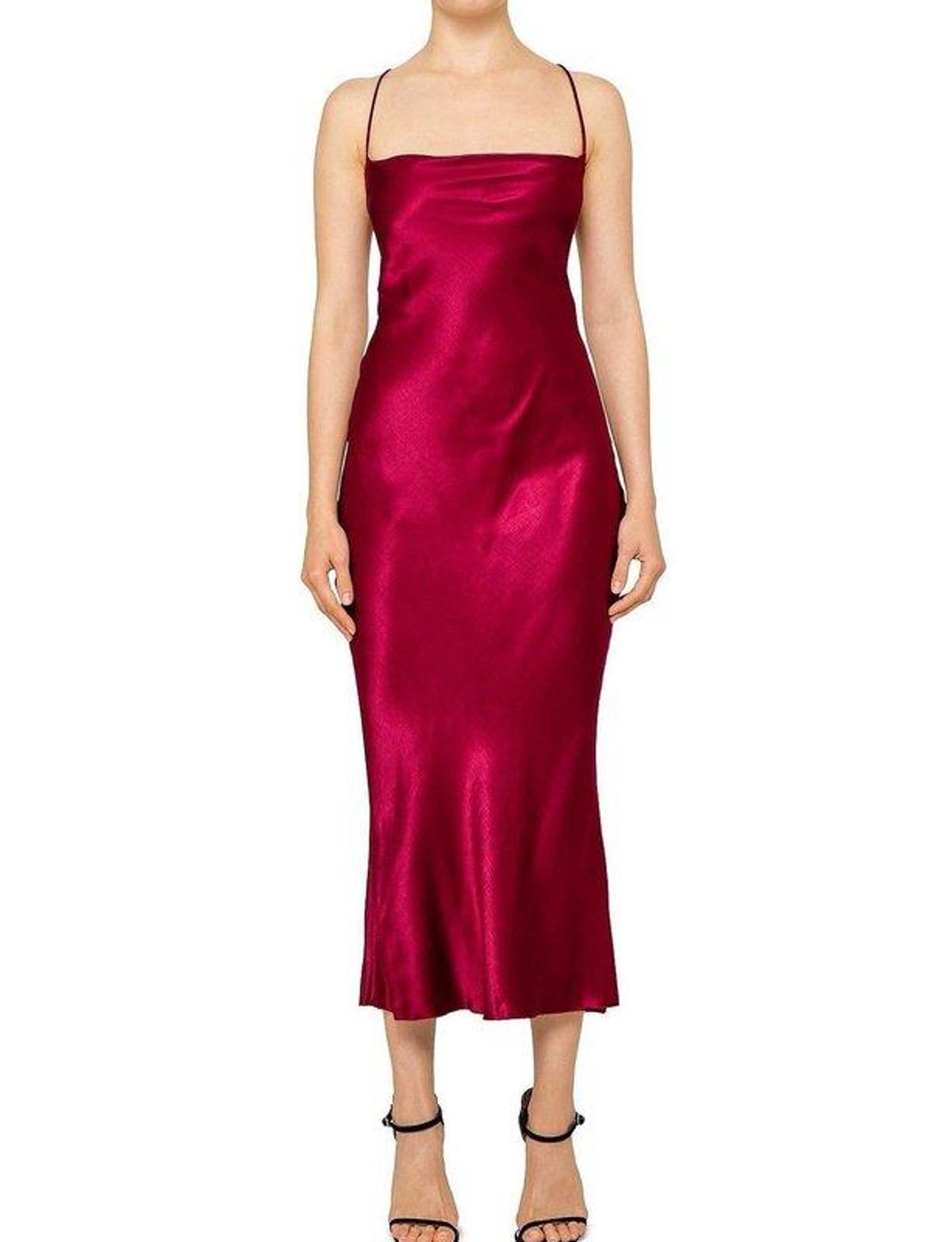 Bec & Bridge Kaia Cowl Midi Dress Plum Size 10 - Image 3