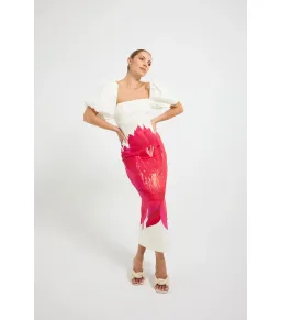 Pasduchas Aurelia Sleeve Midi Dress Floral Size AU 12  for rent on The Volte - image 3