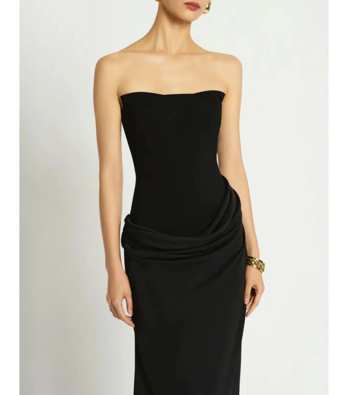 Sass & Bide Kahlo Maxi Column Black Dress AU 8 - Image 3