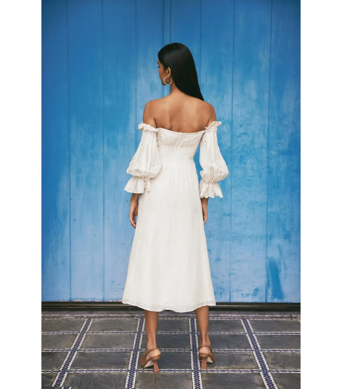 Cult Gaia Ida Midi Dress White Size AU 12 - Image 2