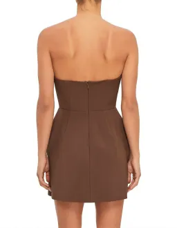 Odd Muse The Ultimate Muse Strapless Mini Dress in Chocolate Size M/AU 10 for rent on The Volte - image 3