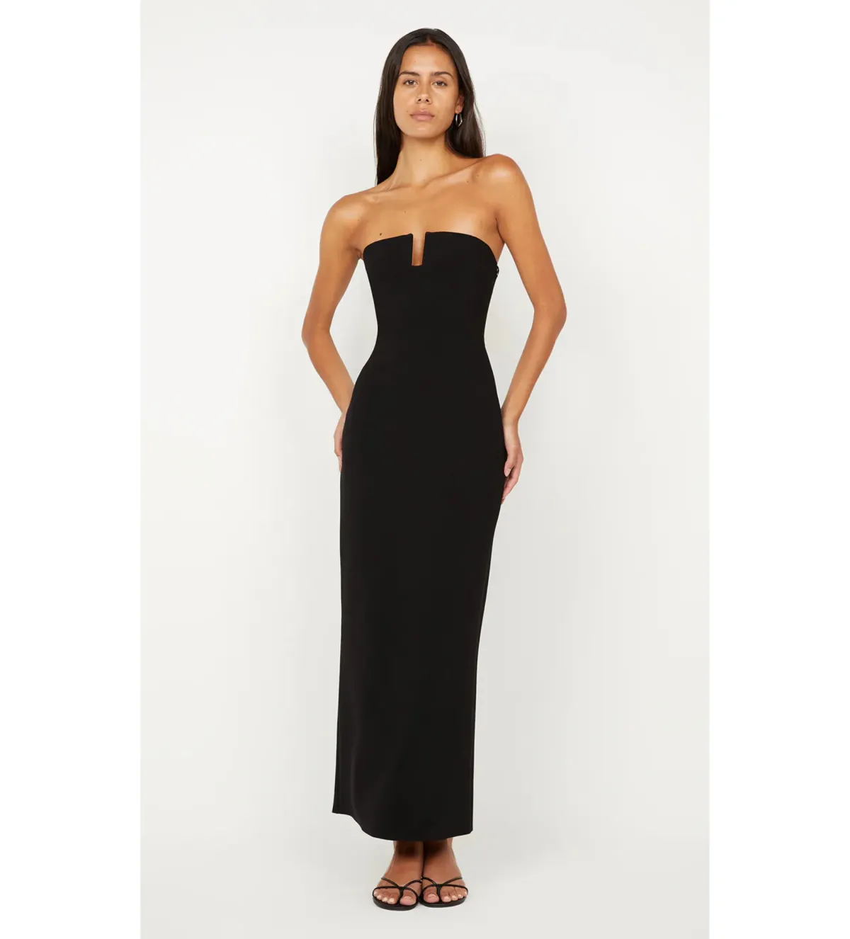 Bec & Bridge Rafi Strapless Maxi Dress Black Size 10 - Image 1