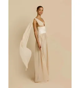 Arcina Ori Ramona Maxi Dress Champagne Size S/AU 8 for rent on The Volte - image 3