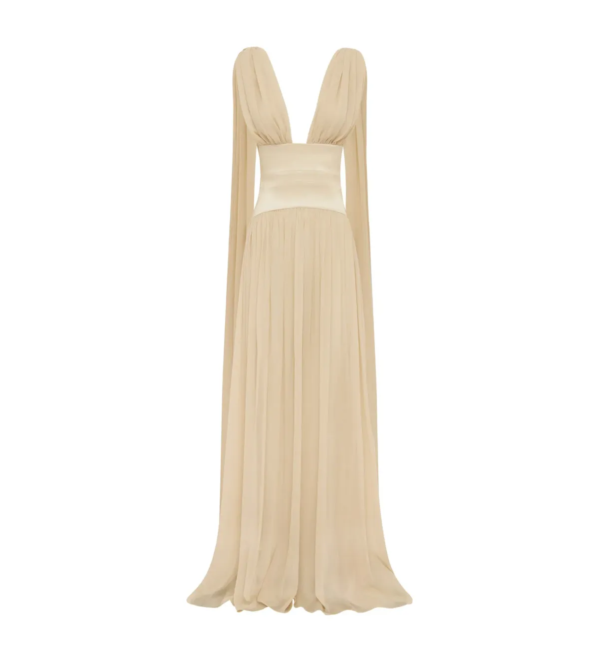 Arcina Ori Ramona Maxi Dress Champagne Size S/AU 8 - Image 5