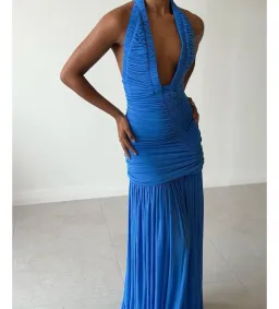 Christopher Esber Orion Gown Lapis Size 8 for rent on The Volte - image 4