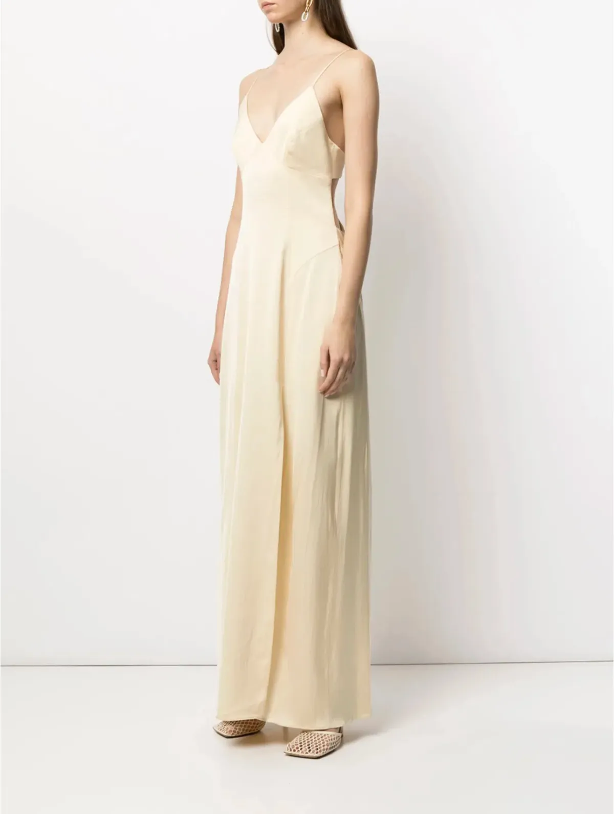 Manning Cartell Facetime Sleeveless Maxi Dress Champagne Yellow Size 6 - Image 3