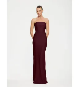 Effie Kats Monroe Gown in Wine Size M/AU10 for rent on The Volte - image 2
