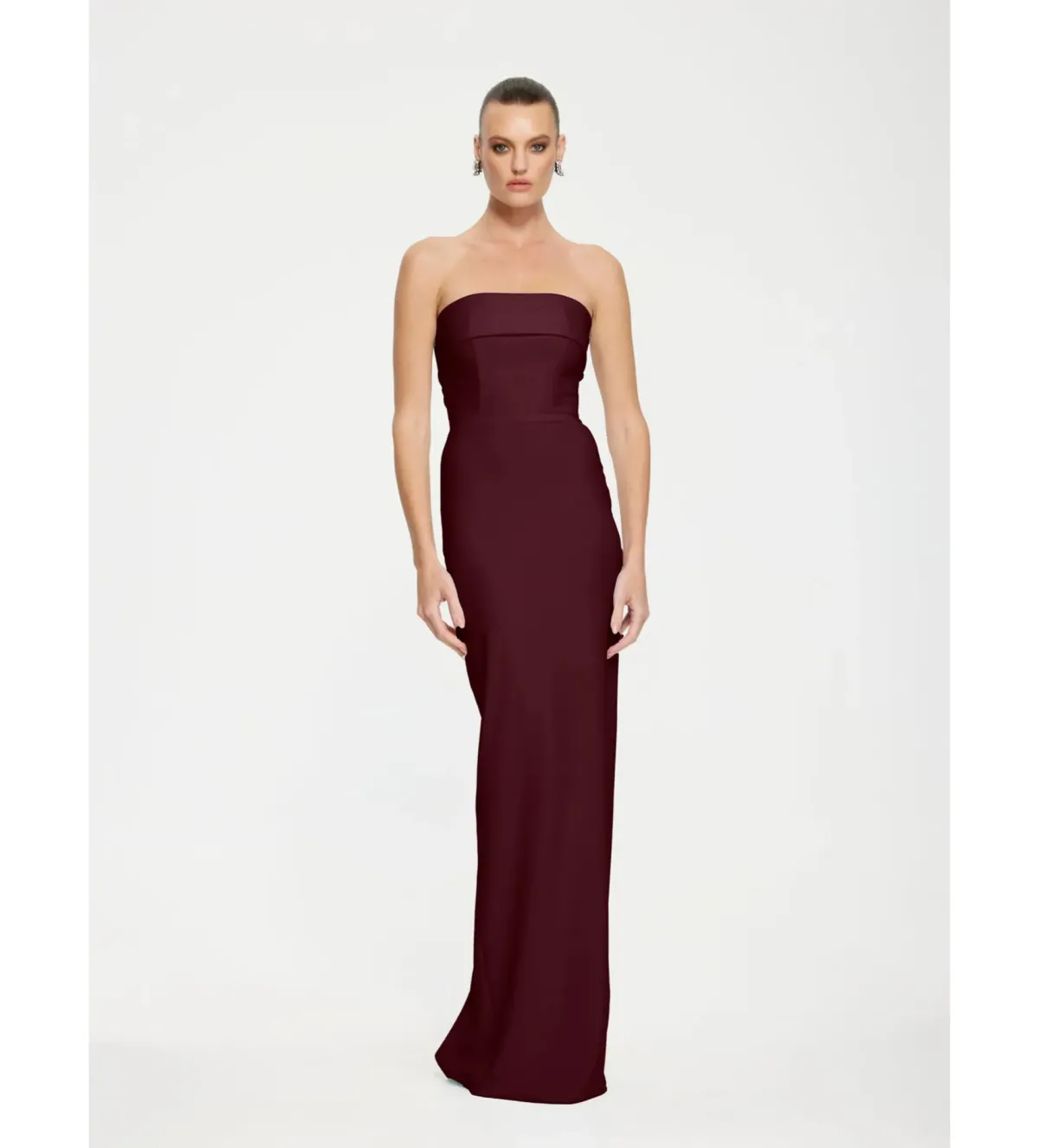 Effie Kats Monroe Gown in Wine Size M/AU10 - Image 1