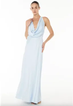 Manning Cartell Charmed Cowl Slip Dress Dove Blue size 10 for rent on The Volte - image 1