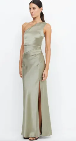 Bec & Bridge The Dreamer Asym Dress Sage Size 8 for rent on The Volte - image 4