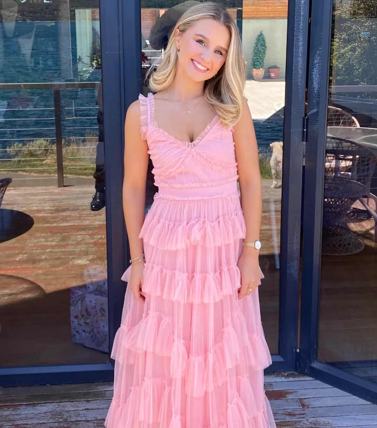 Oh Molly Pink Romantic Dress - Image 1