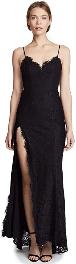 Fame and Partners Black Lace Dress for rent on The Volte - image 1