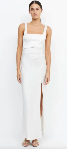 Bec & Bridge The Dreamer Square Neck Dress Ivory Size 10 for rent on The Volte - image 1