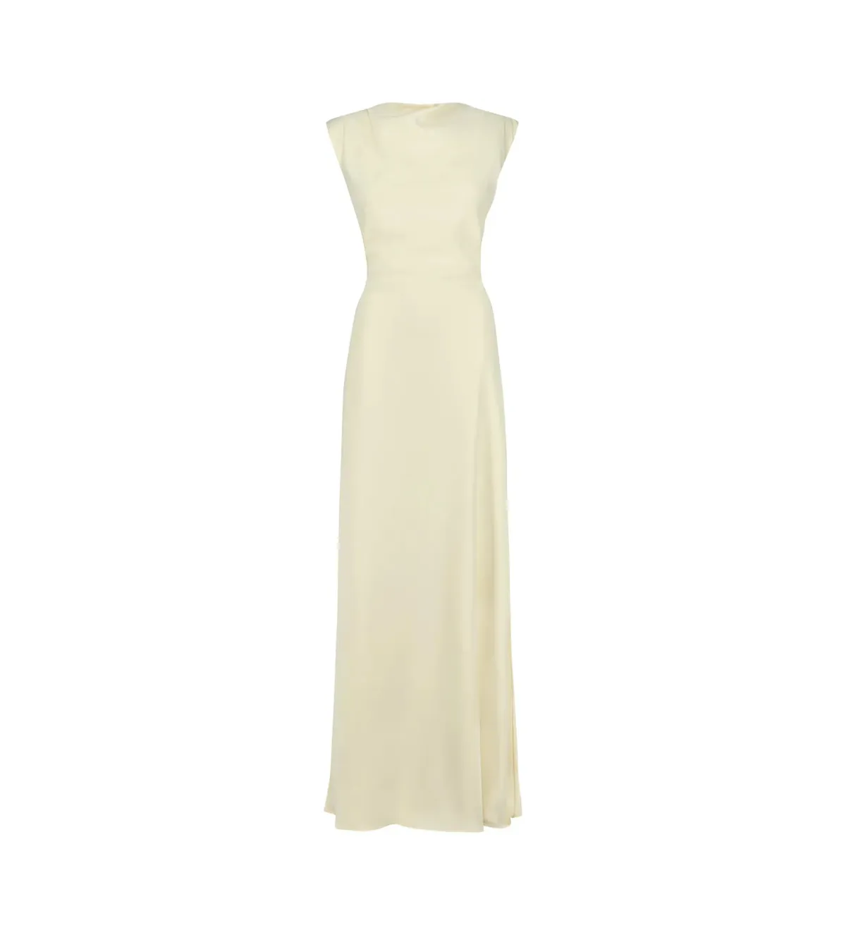 Odd Muse Drape Maxi Dress in  Butter Cream Size AU 12 - Image 4