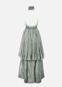 Aje Bungalow Sienna dress in silver/grey size 6 for rent on The Volte - image 2