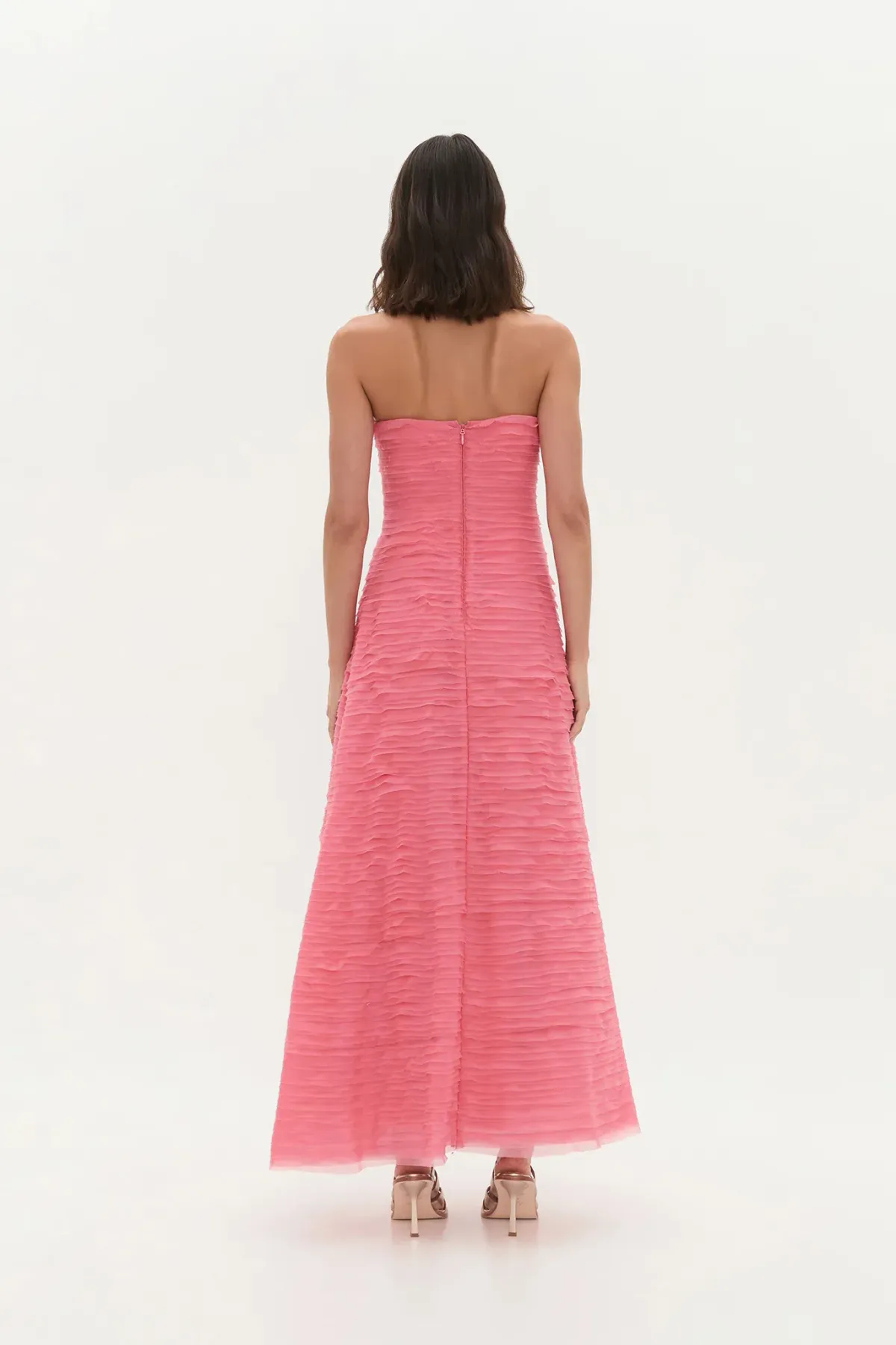 AJE Soundscape Maxi Dress Guava Pink Size 6 - Image 2
