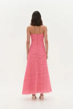 AJE Soundscape Maxi Dress Guava Pink Size 6 for rent on The Volte - image 2