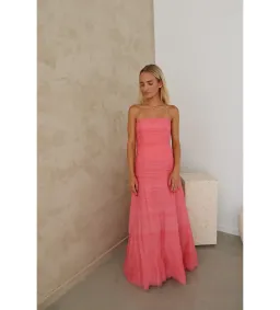 AJE Soundscape Maxi Dress Guava Pink Size 6 for rent on The Volte - image 2