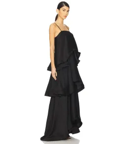 Elliatt Tilly Tiered Maxi Dress Black Size 6 for rent on The Volte - image 2