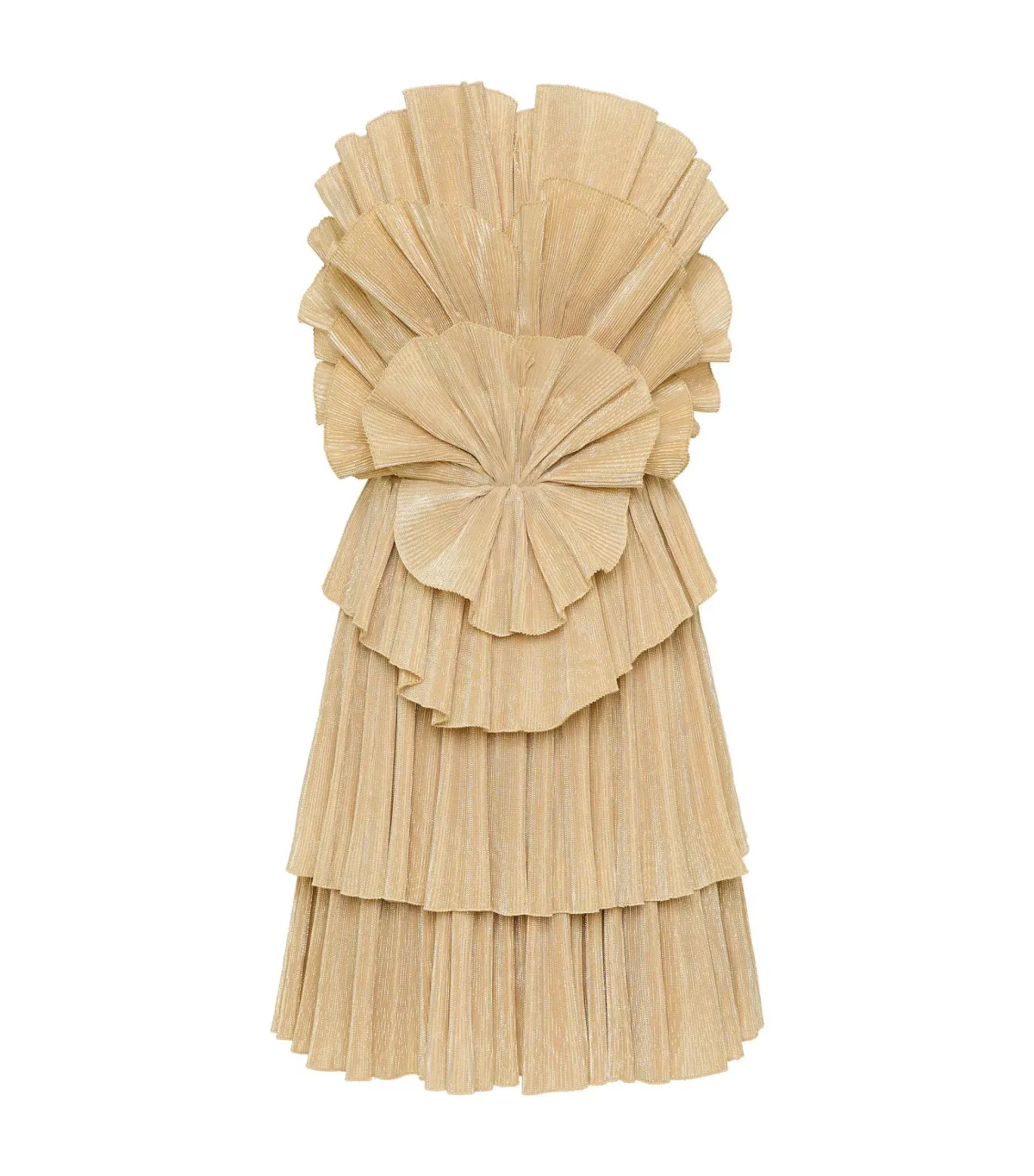 Aje Kyra Mini Dress Gold Size 10 - Image 5