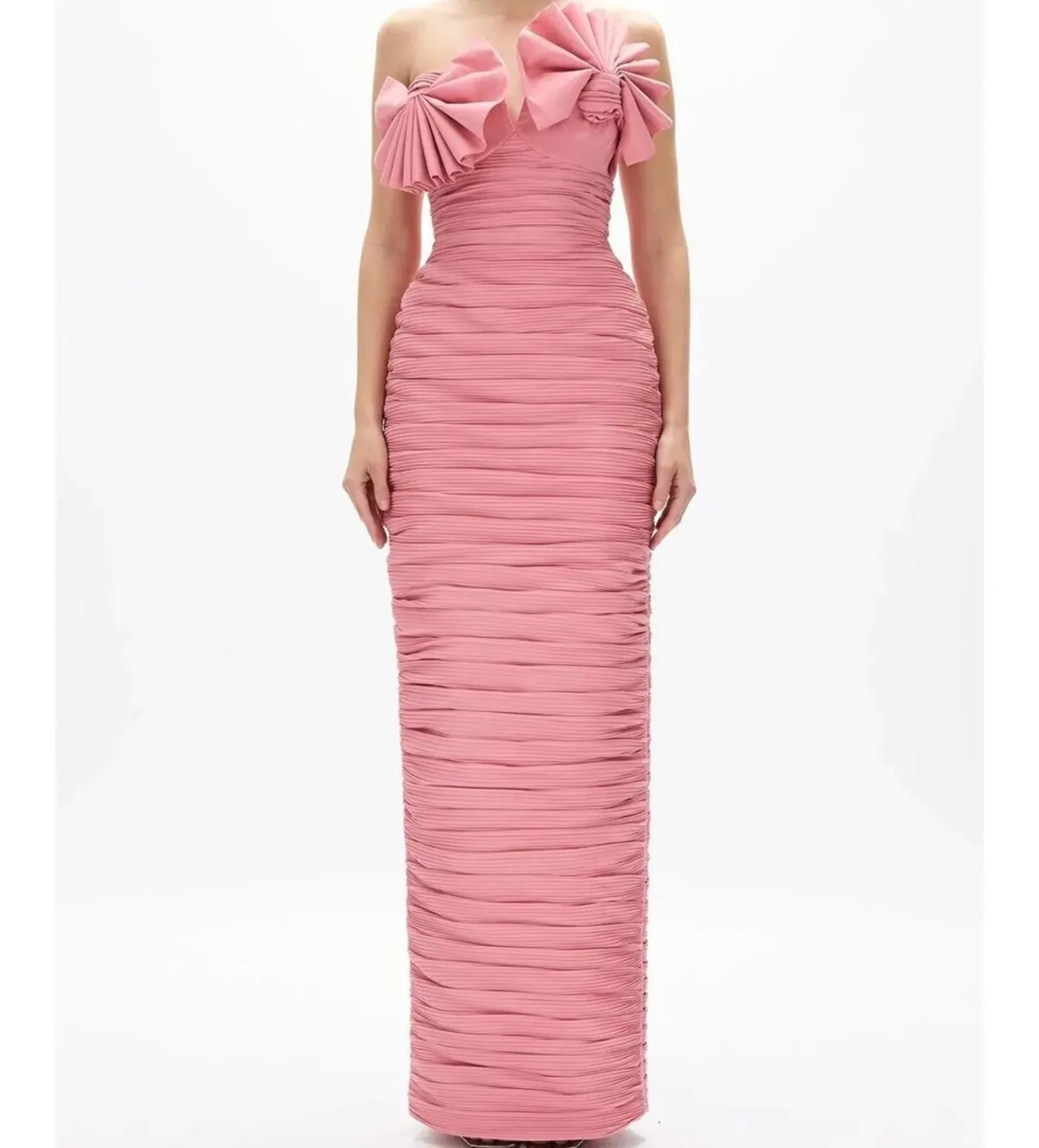 Rachel Gilbert Jensen Maxi Gown Pink Size 8 - Image 1