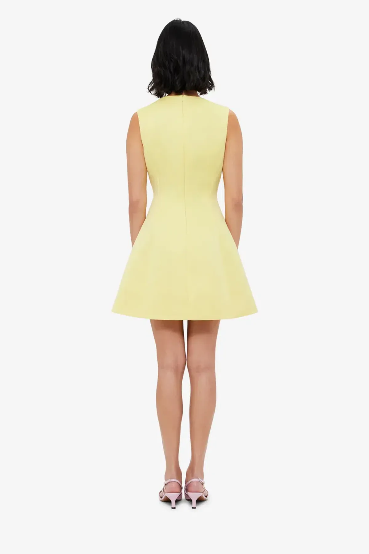Leo Lin Chloe Sleeveless Dress in Yellow Sorbet - Image 3