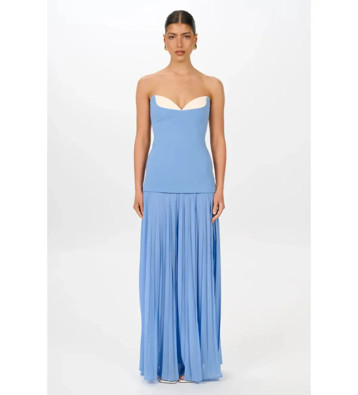 She is Olla Nicolette Dress in Cornflower Blue Size XS/6 - Image 3