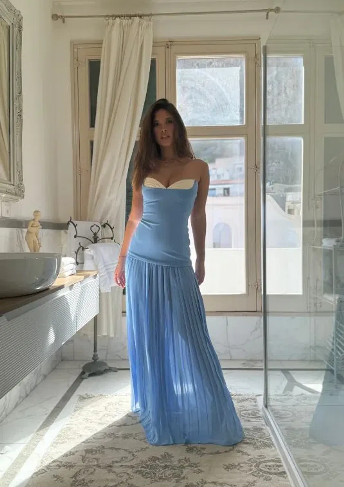 She is Olla Nicolette in Cornflower Blue Size S/8 - Image 1