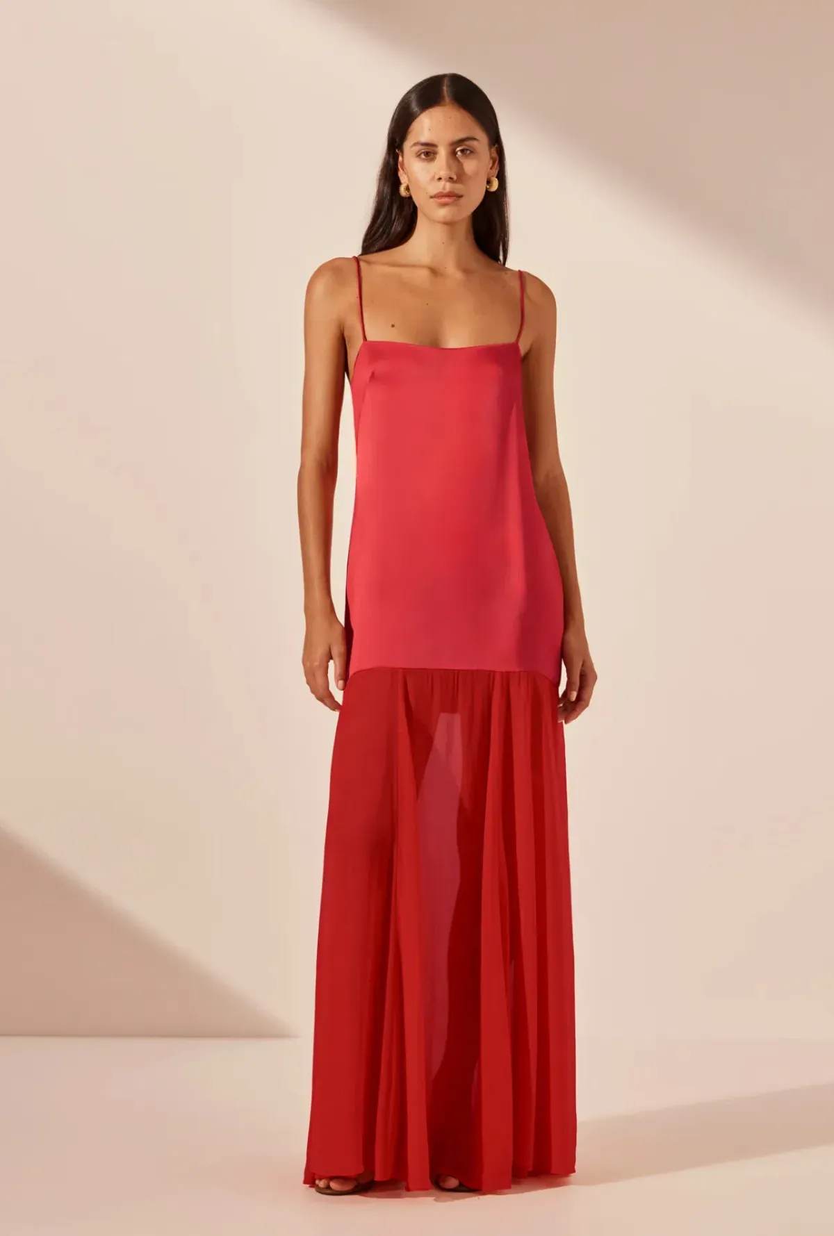 Shona Joy MORAYA dropped waist maxi dress chilli - Image 1