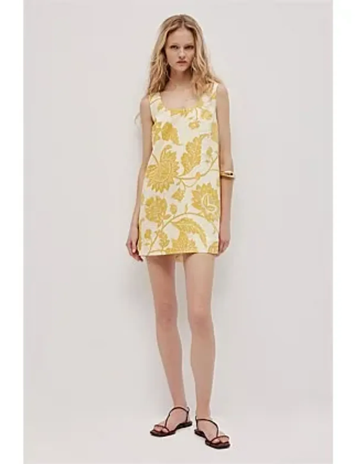 Aje Studio ELARA MINI DRESS Yellow Size 8 - Image 1