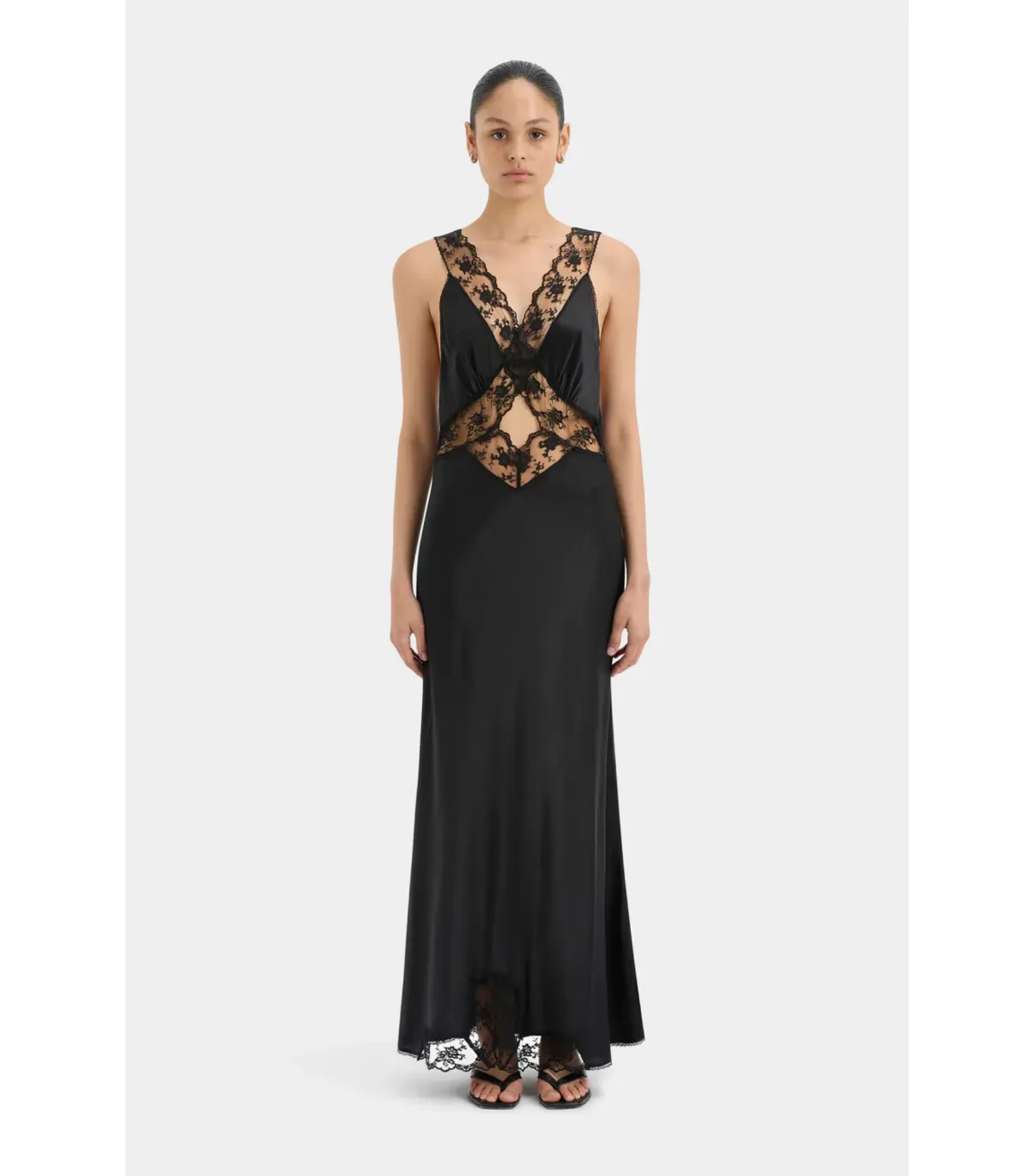 Sir the Label Aries Cut Out Gown in Black Size 1 / AU 8 - Image 1