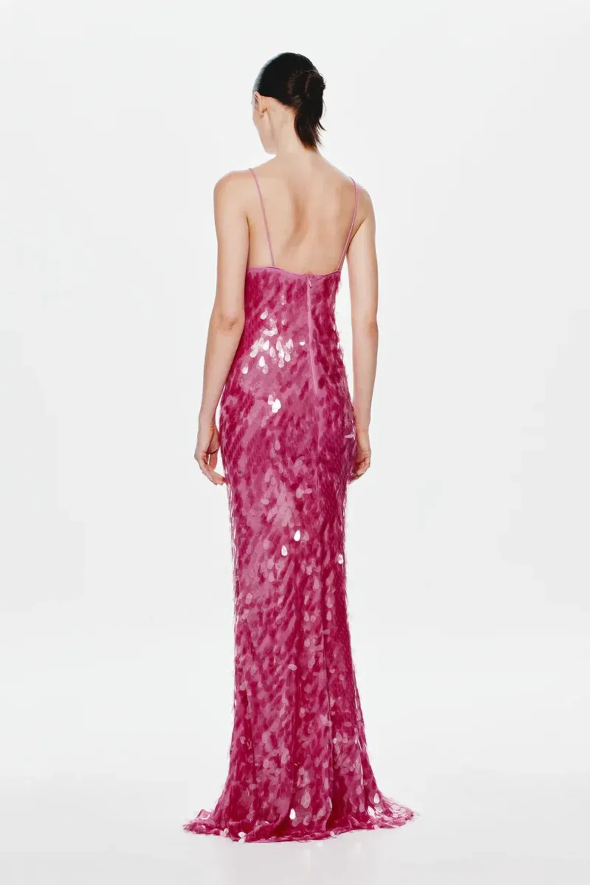 Misha Pink Sapphire Sequin Dress - Image 4